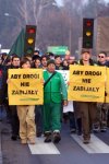 Foto: marsz Greenpeace przeciw wariantowi obwodnicy niszczącemu Dolinę Rospudy