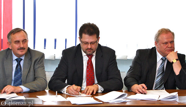 Prezydenci od lewej: Krzysztof Choiński, Marcin Brunon Sroczyński, Jerzy Brzeziński