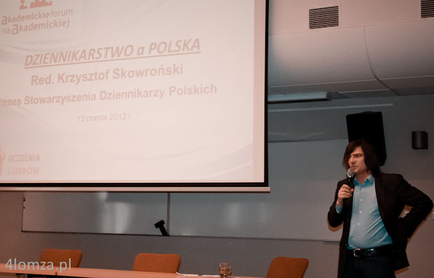 Prezes Stowarzyszenia Dziennikarzy Polskich Krzysztof Skowroński (fot. L. Dardziński)