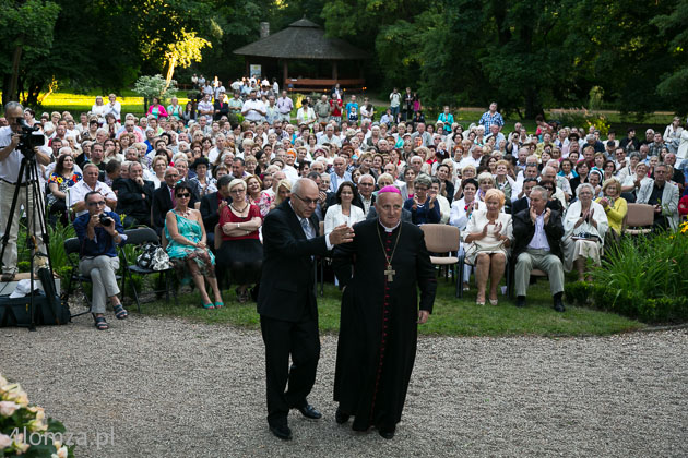 Starosta Lech Szabłowski i bp Stanisław Stefanek