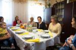 Foto: Premier Ewa Kopacz na obiedzie u rodziny Dąbrow...