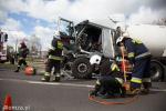 Foto: Zderzenie ciężarówek w Marianowie