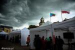 Foto: Krótka burza majowa nad Starym Rynkiem w Łomży
