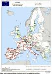 Planowany obecnie układ sieci kolei dużych prędkości w Europie do 2020 roku.