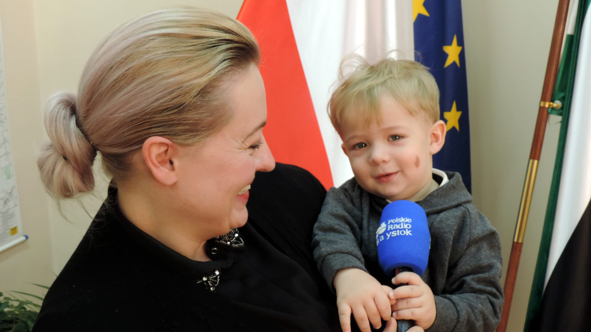 Anna Nowacka z synkiem Filipkiem, fot. Adam Dąbrowski/Radio Białystok