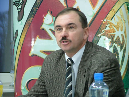Tadeusz Gaszyński<br/>
trener ŁKS Łomża