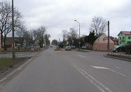 Tu będzie rondo<br />
Skrzyżowanie ulicy Wojska Polskiego z ulicami Poznańską i Browarną