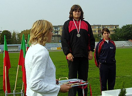 Magda Żebrowska na podium