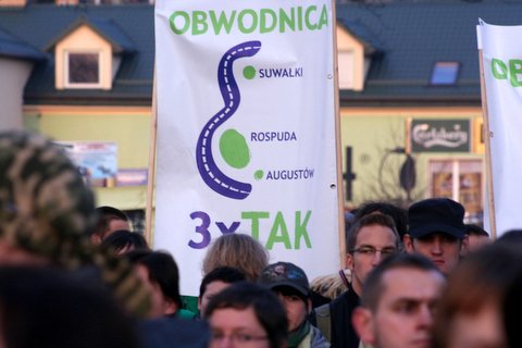 ekolodzy żądają obwodnicy omijającej bezcenną Dolinę Rospudy