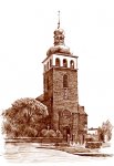 486  JASTARNIA KOśCIół  GRAFIKA -GICLEE PIÓRKO SEPIA

20X30 Z PASSPARTEU 2004
