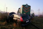 Foto: Wypadek kolejowy w Łomży