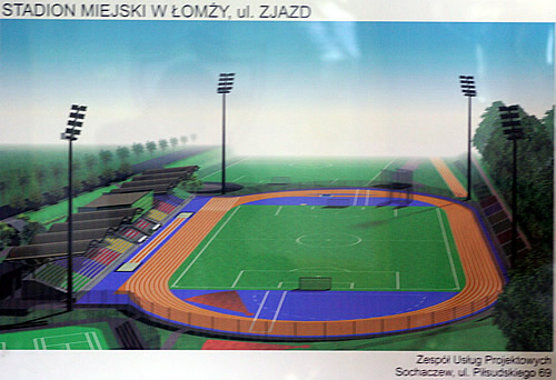Stadion w Łomży po modernizacji