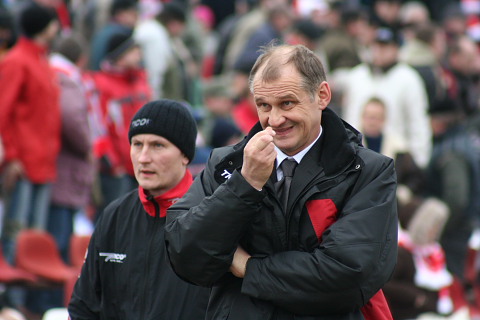 Trener ŁKS Browar Łomża Czesław Jakołcewicz