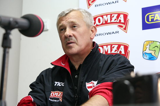 trener ŁKS Browar Łomża Jan Makowiecki