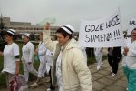 Foto: Głośna demonstracja pracowników szpitala