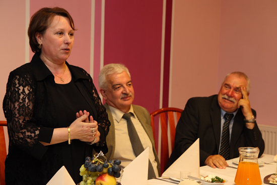 od lewej: Wanda Wałkuska, Henryk Trojanowski, Tadeusz Wałkuski