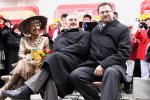 Foto: Z Panią Hanią siedzą wiceprezydenci Krzysztof Choiński i Marcin Sroczyński