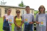 Foto: Laureaci testów z każdej szkoły otrzymali symboliczne nagrody i dyplomy