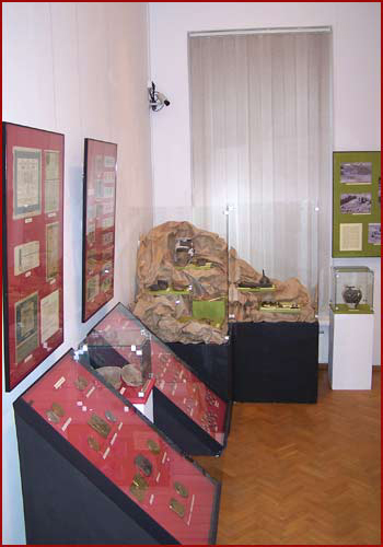 Fragment ekspozycji - dział nunizmatyki i archeologii