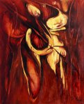 20--\\\"Moja przestrzeń\\\" olej na płótnie lnianym format 120x100cm.- sprzedany