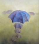 -
Parasole VI (2008r) - olej, płyta (+ rama), (75 x 85), 1500 zł