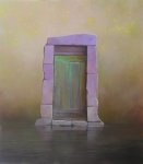 Przejście II (2008r) - olej, płyta (+ rama), (75 x 85), 2000 zł