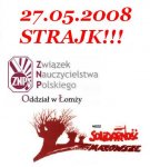 Foto: 27.05.2008 STRAJK!!! Nauczyciele odejdą od tabl...