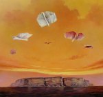 Wiersze z wyspy umarłych poetów (2009r) – olej, płótno (100 x 100), 3500 zl