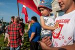 Foto: Protest rolników na trasie E 61 we wsi Górki-Sy...