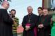 Biskup Gerhard Ludwig Müller, ks. dr Sławomir Śledziewski, bp Stanisław Stefanek i bp Tadeusz Zawistowski  podczas chrztu statku BONA w Łomży, 2009r