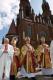 Bp Tadeusz Zawistowski, bp Stanisław Stefanek i bp Gerhard Ludwig Müller w Myszyńcu podczas Miodobrania 2009