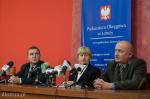Prokurator Okręgowy Tomasz Wilk, rzecznik prasowy prokurator Maria Kudyba, szef pionu śledczego prokurator Janusz Sobieski