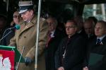 Foto: Major Krzysztof Rabek i trybuna honorowa