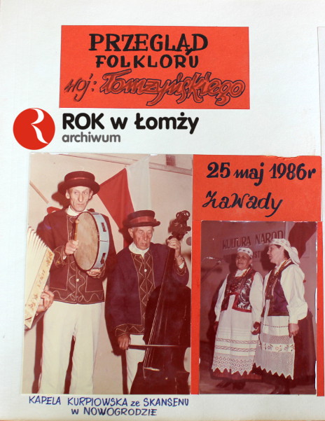 25.05.1986 Przegląd Folkloru Województwa Łomżyńskiego.