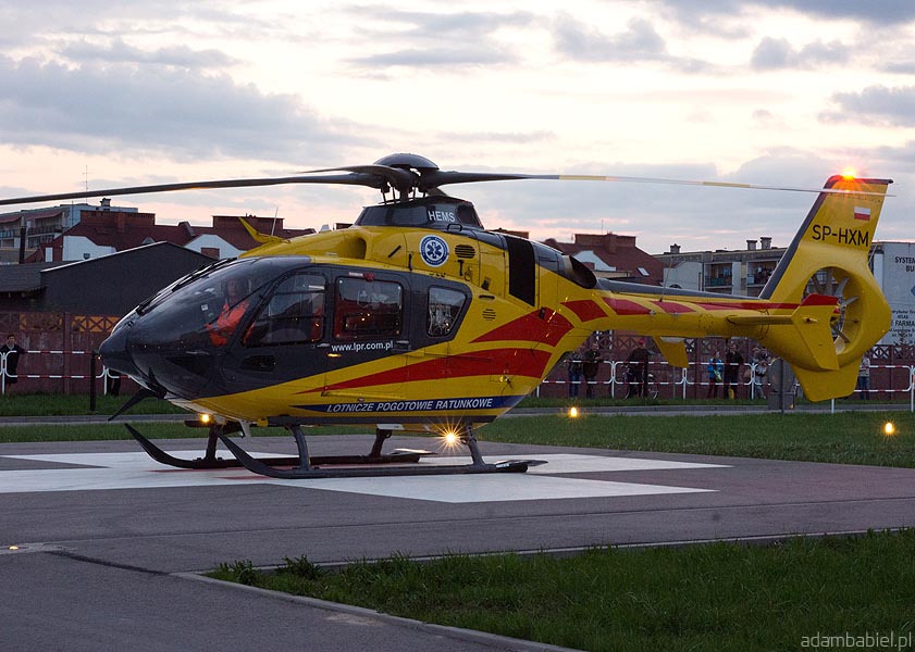 Szpital Wojewódzki w Łomży - LPR Eurocopter EC-135P-2 - fot. Adam Babiel 4.05.2013