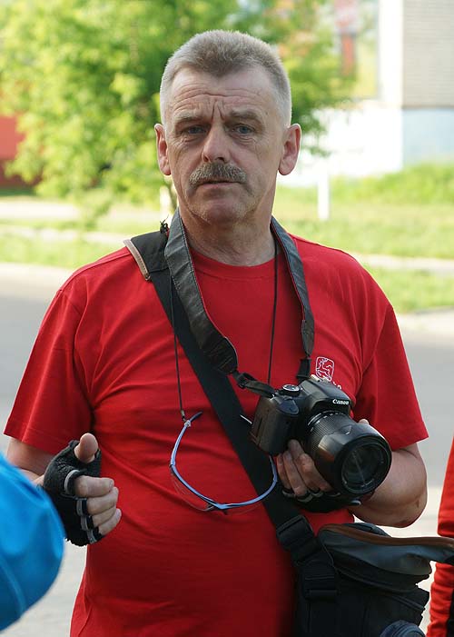 Ostatnie ustalenia przed przekroczeniem granicy z Białorusią - fot. Adam Babiel