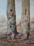 " MIESZKAŃCY JASTRZĘBIEJ GÓRY 99 " PAŹDZIERNIK 2009 olej 100x70