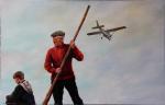 "MIESZKAŃCY BRZOSTOWA " OLEJNA NA PŁÓTNIE 110X70 PAŹDZIERNIK 2012