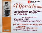 Foto: 13.10.1980
Wystąpił Zygmunt Sierakowski w monodramie pt. „Pierwsza miłość” wg Samuela Becketta.