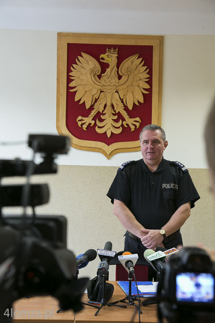 Inspektor Andrzej Ryński, komendant KMP w Łomży
