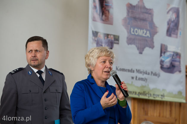 Wiceprezydent Mirosława Kluczek i mł. insp. Robert Górecki