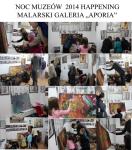 NOC MUZEÓW ŁOMŻA  2014 GALERIA "APORIA" - HAPPENING MALARSKI