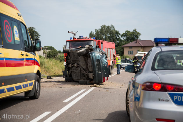 wypadek drogowy pod Janczewem