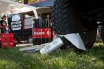 Foto: Nissan Patrol z klubu 4x4 Łomża dopełnił dzieła zniszczenia