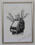 ...wicie, rozumicie...trzykropek... rysunek piórkiem 35x27 cm styczeń - kwiecień 2015