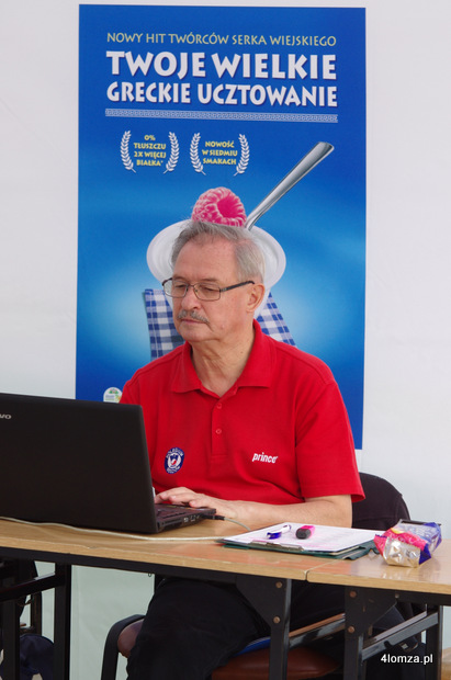 Janusz Sewastianow sędzia główny turnieju ,,Piątuś Cup”