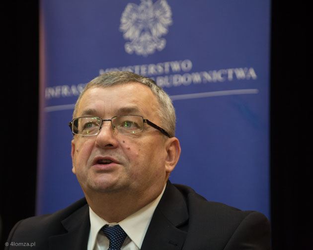 Minister infrastruktury i budownictwa Andrzej Adamczyk