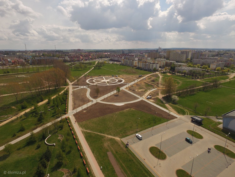 Kręgi „Ogrodu Papieskiego” w Parku Jana Pawła II