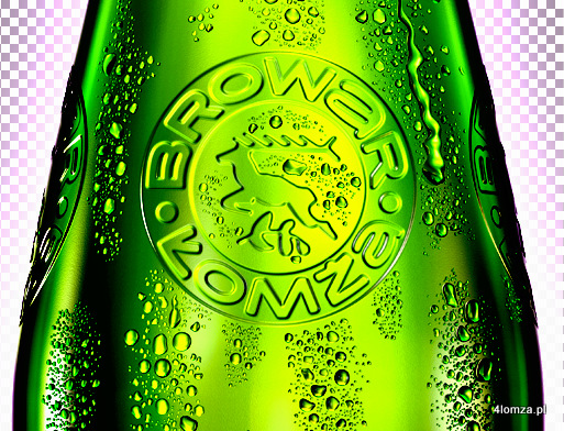Logo Browaru Łomża na nowej butelce