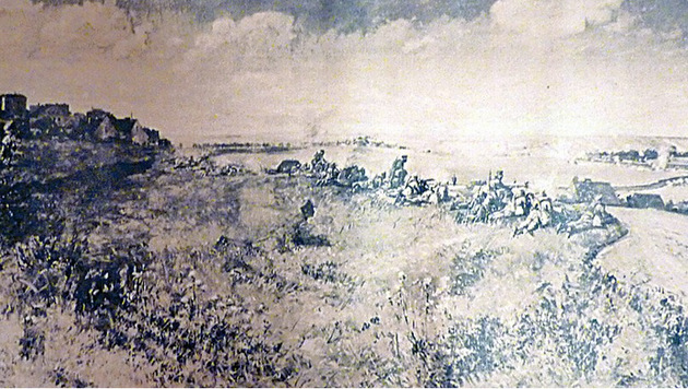 Zaginiony obraz „bitwa o Łomżę 1920” autor Leonard Winterowski.